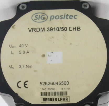 Berger Lahr SIG Positec Stepper Motor