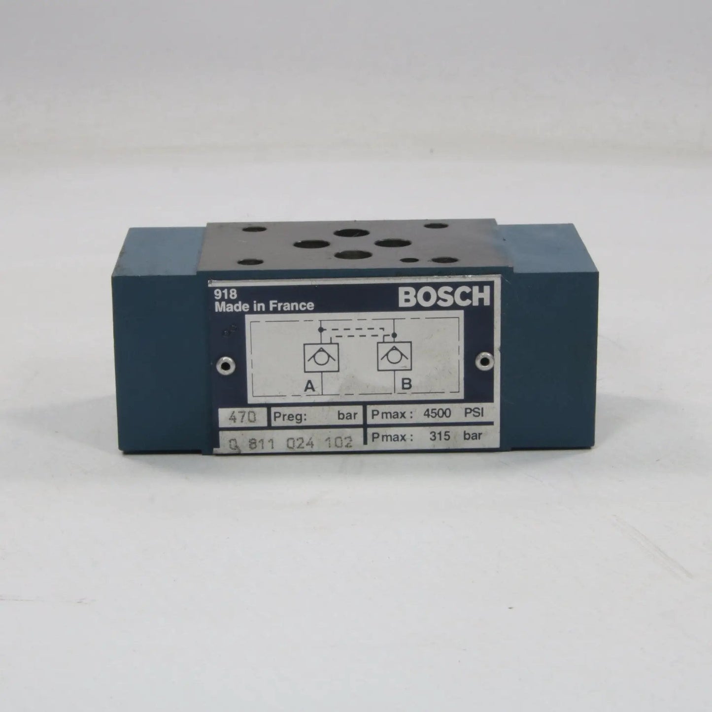 Bosch 0811024102 Manifold Check Valve Block