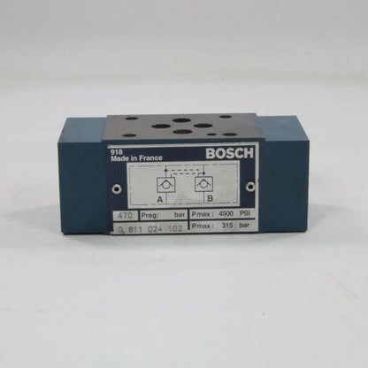 Bosch 0811024102 Manifold Check Valve Block