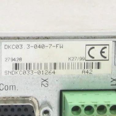 Bosch Rexroth DKC03.3 040 7 FW Ecodrive 3 Servo Drive