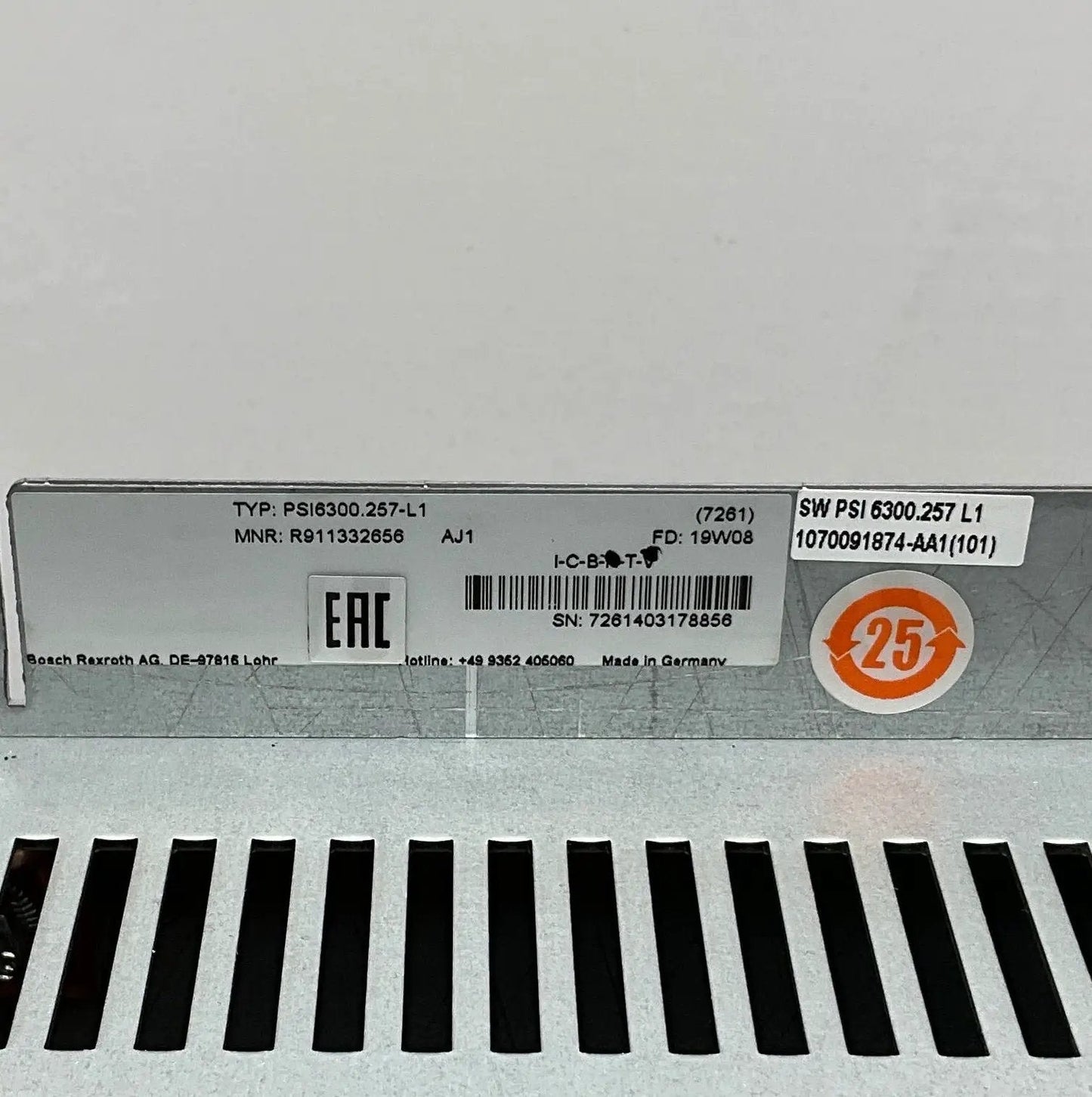 Bosch Rexroth PSI 6300.257-L1 Medium Frequency Inverter