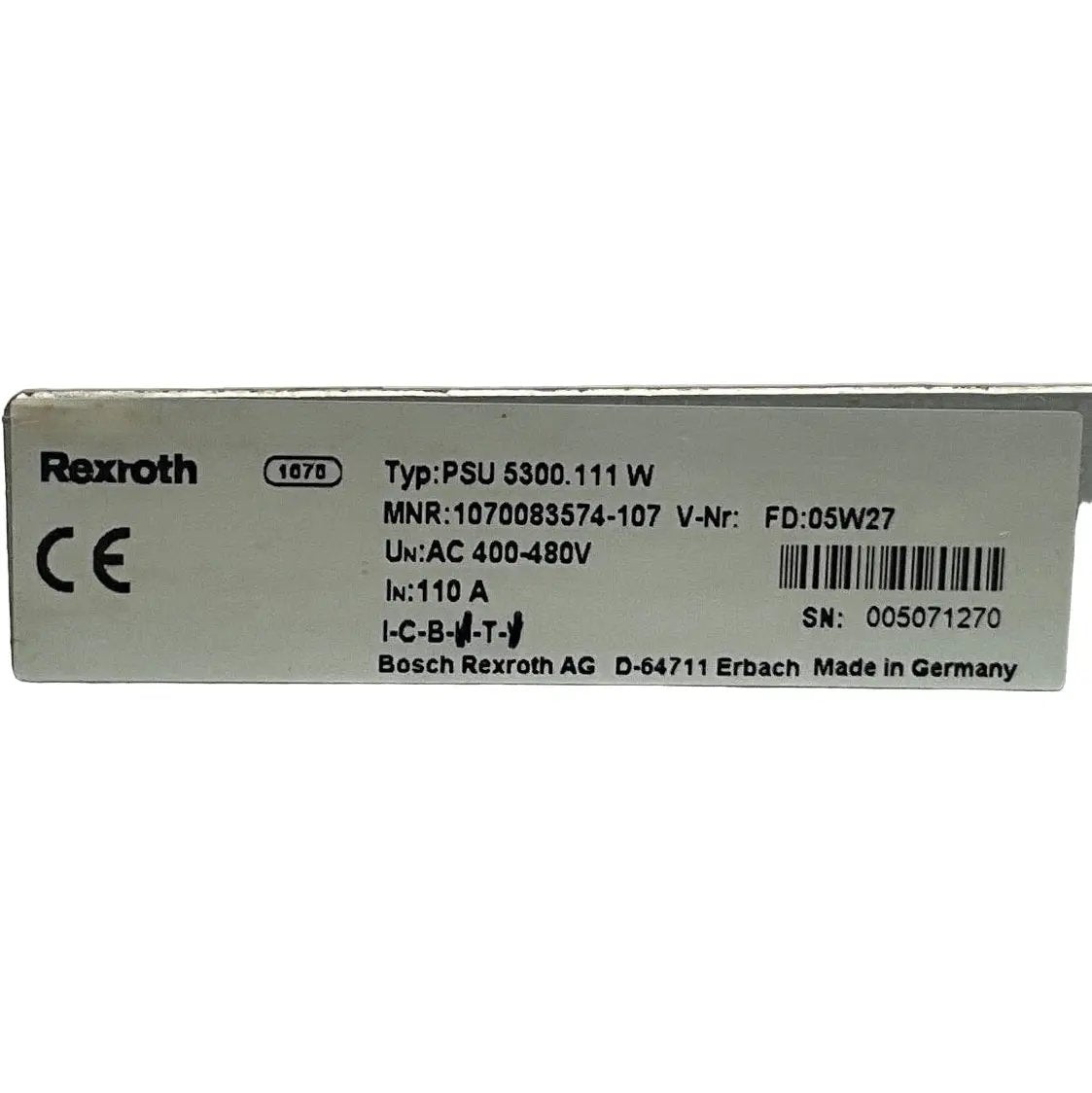 Bosch Rexroth PSU 5300.111 W Power Supply Unit