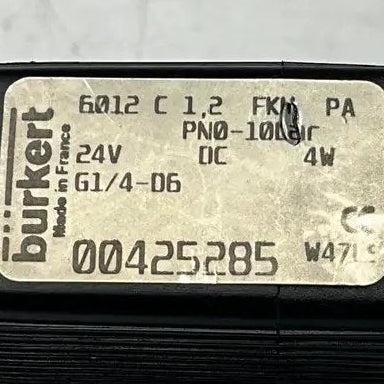 Burkert 2510 AS-i Cable Plug & 6012 24V Solenoid Coil