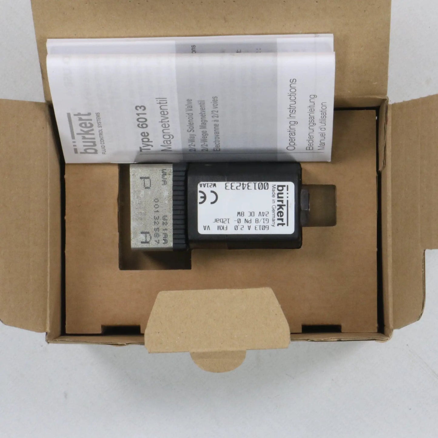 Burkert 6013 134233 Direct Acting 2/2 Way Solenoid Valve