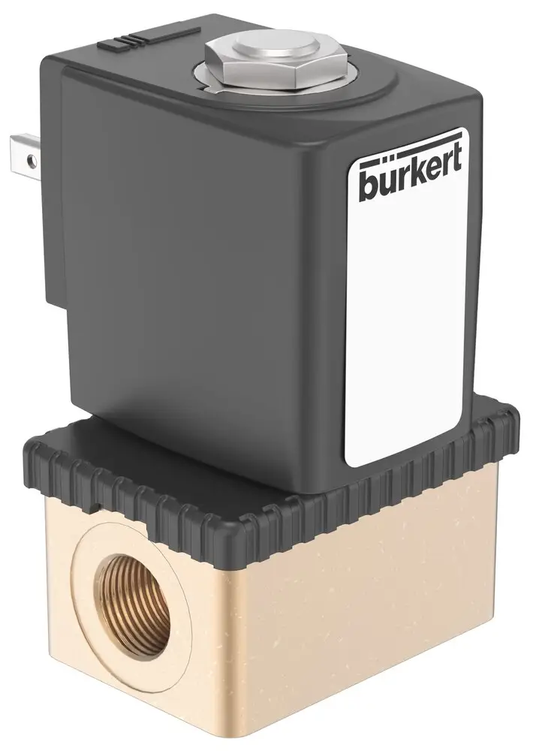 Burkert 6013 137537 2/2 Way Solenoid Valve - Direct Acting
