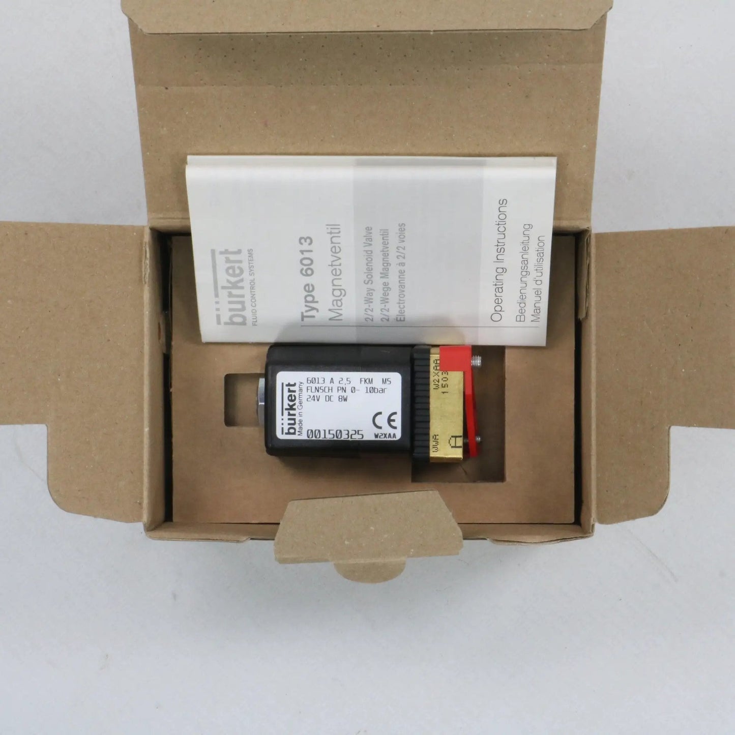Burkert 6013 150325 Direct Acting 2/2 Way Solenoid Valve