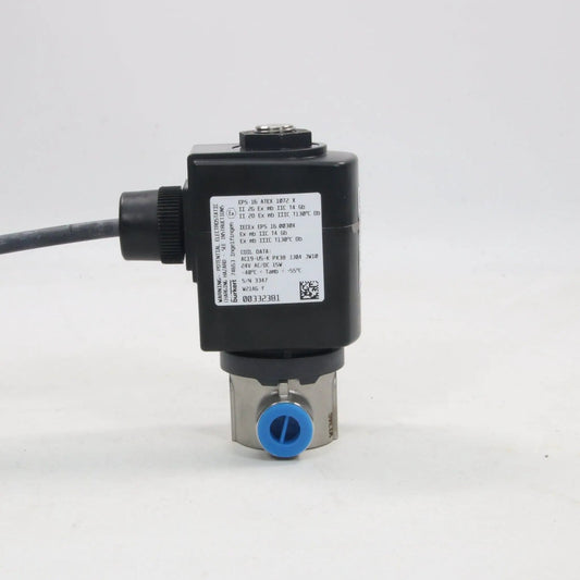 Burkert 6027 2-Way Solenoid Valve 00380702, 0–250 Bar