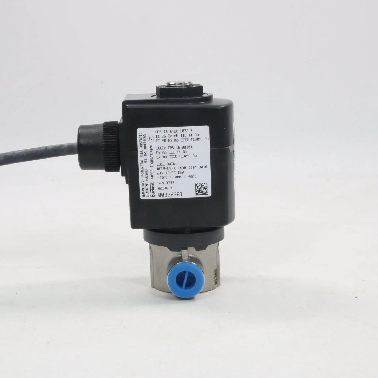 Burkert 6027 2-Way Solenoid Valve 00380702