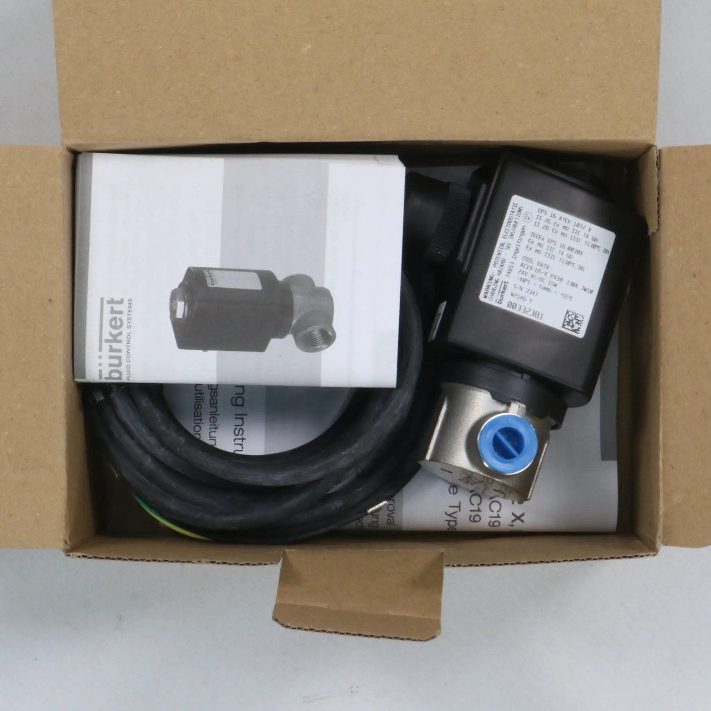 Burkert 6027 2-Way Solenoid Valve 00380702