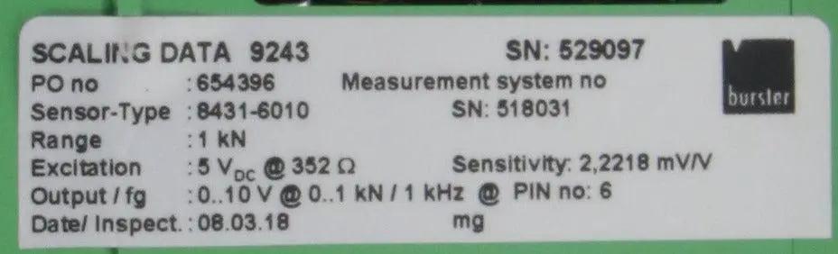 Burster Amplifier Module 9243