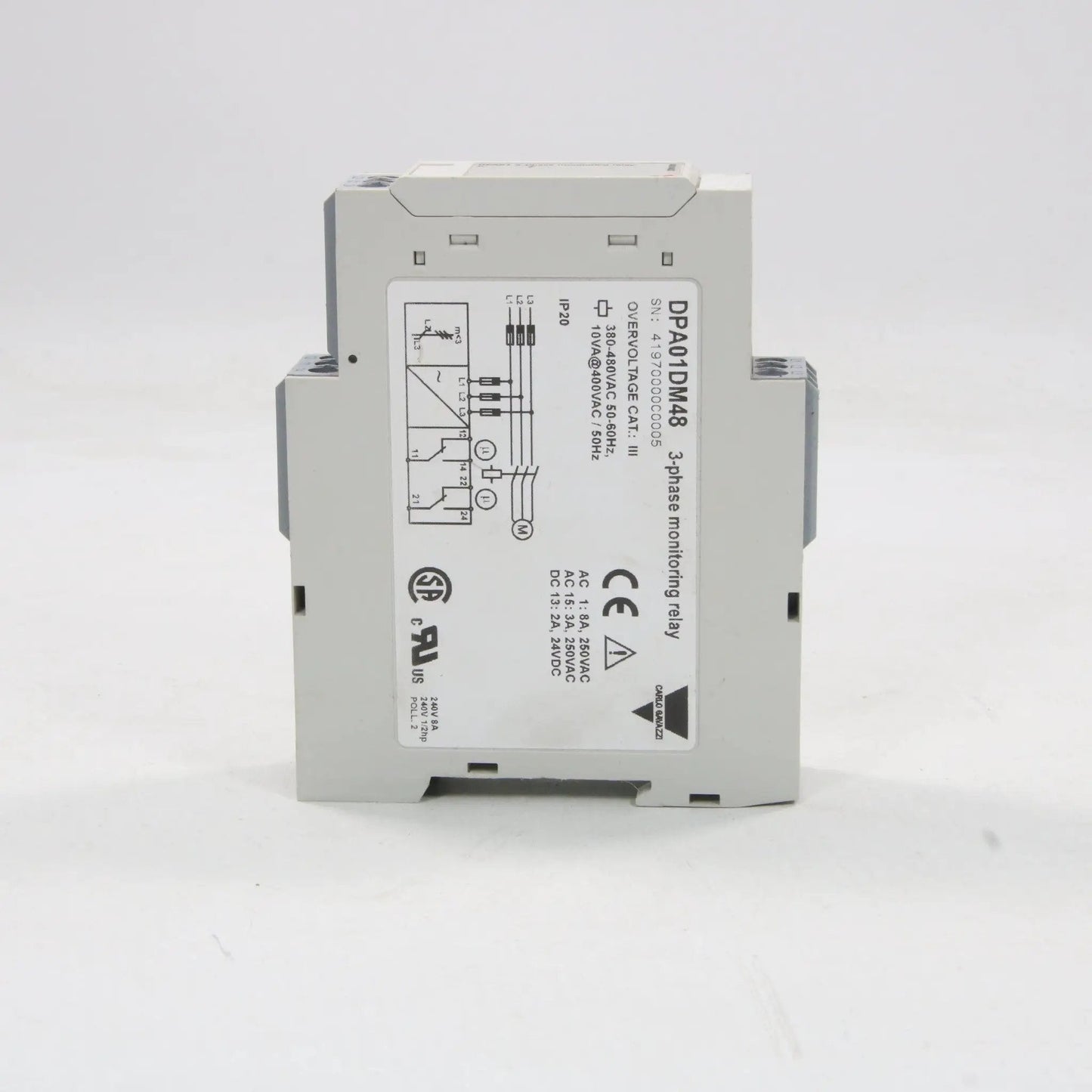 Carlo Gavazzi DPA01 DM48 3-Phase Monitoring Relay