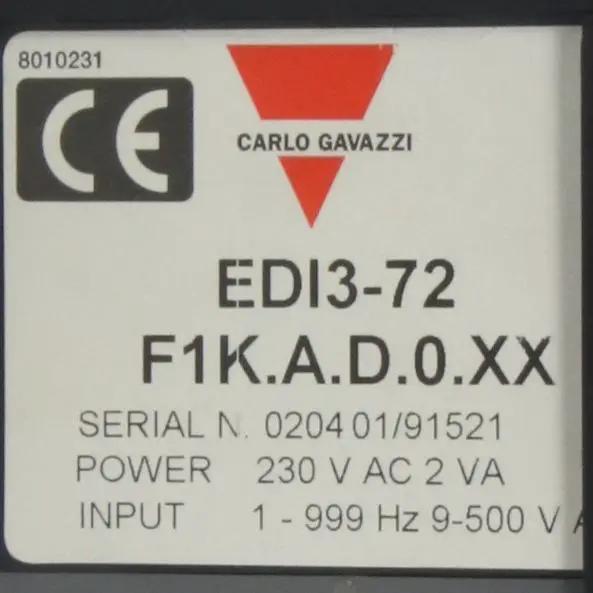 Carlo Gavazzi EDI3 72 F1K A D 0 XX Panel Meter