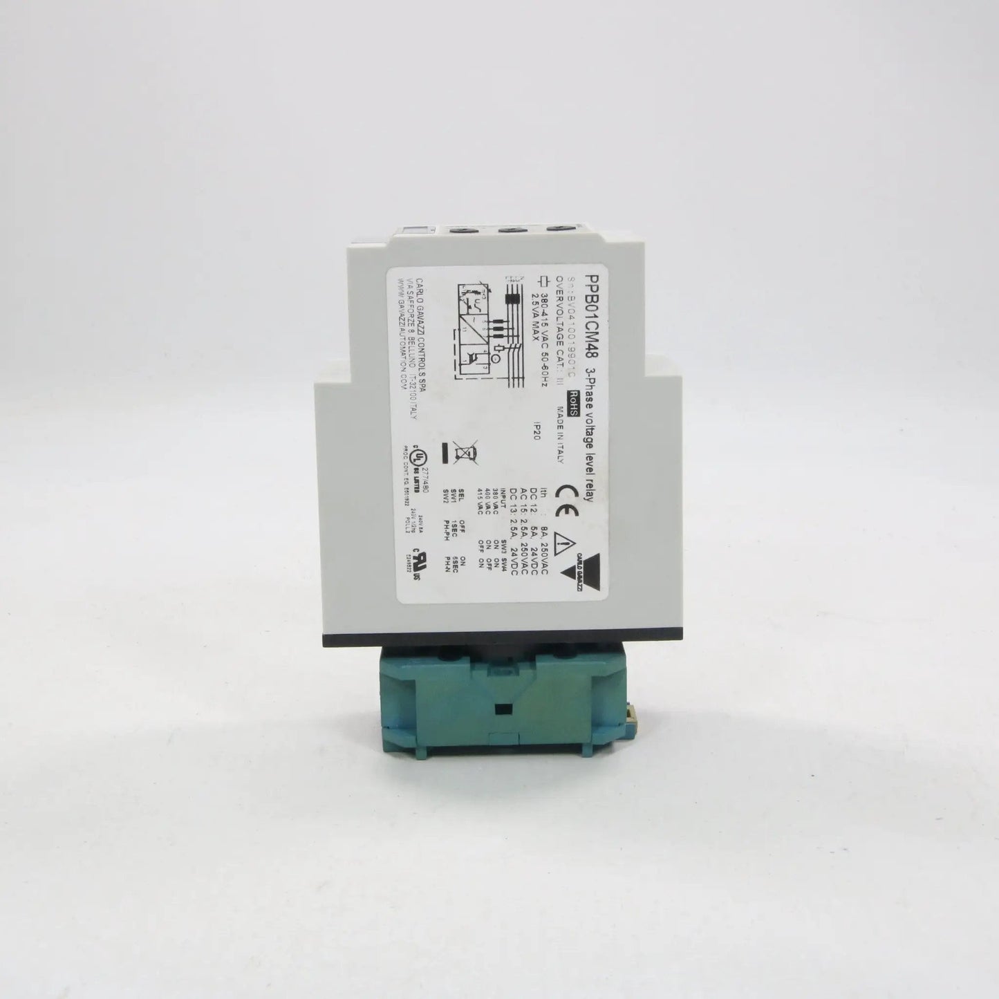 Carlo Gavazzi PPB01CM48 3-Phase Voltage Level Relay
