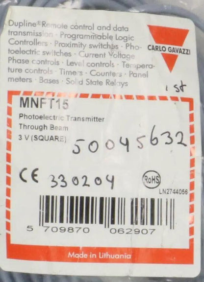 Carlo Gavazzi Photoelectric Transmitter Through Beam MNFT15