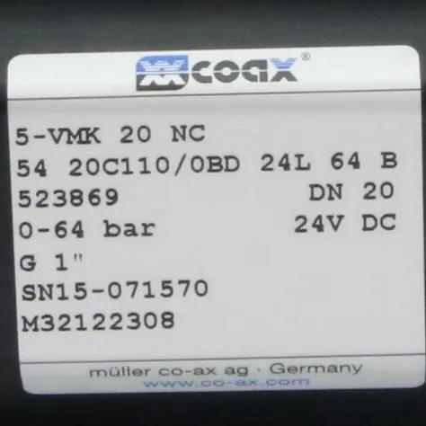 Coax Muller 5 VMK 20NC Coaxial Valve