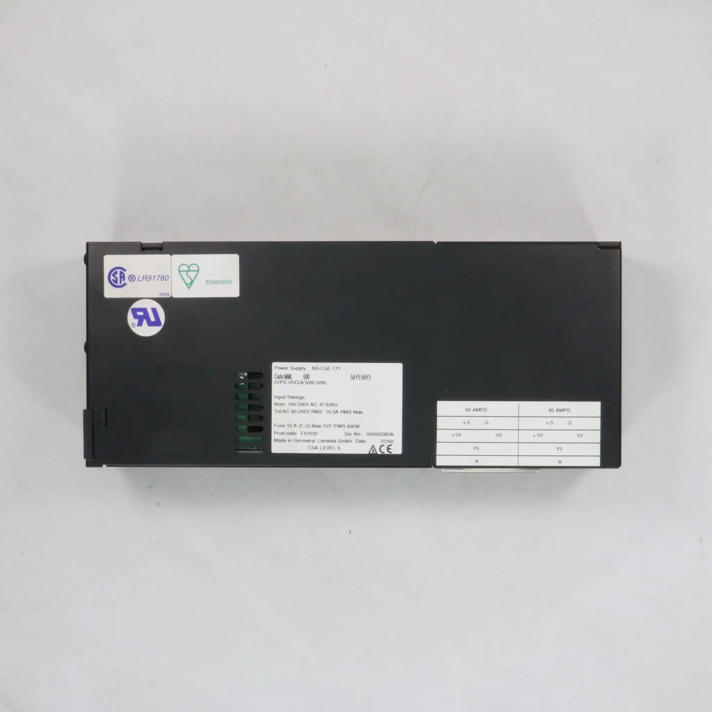 Coutant Lambda Omega MML600 Power Supply