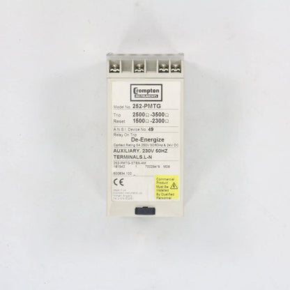 Crompton Protector 252-PMTG De-Energize Relay