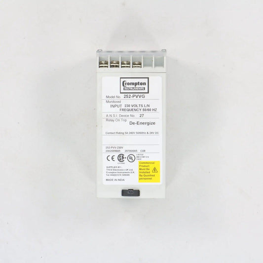 Crompton Protector 252-PVVG De-Energize Relay