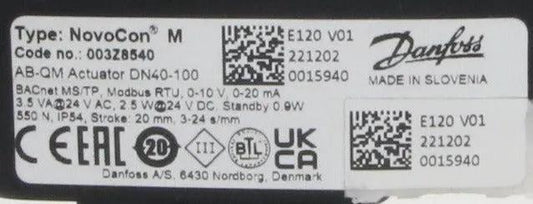 Danfoss 003Z8540 NovoCon M Digital Actuator