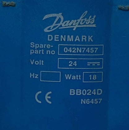Danfoss 042N7457 Solenoid Coil - 24 V DC