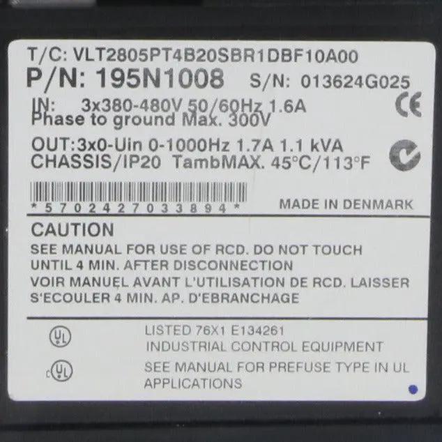 Danfoss Frequency Converter VLT 2800 - 195N1008