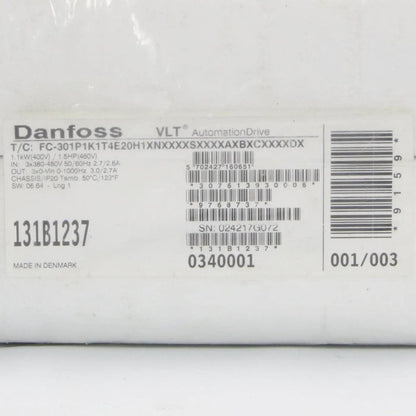 Danfoss Frequency Converter VLT Automation Drive FC 301 - 131B1237