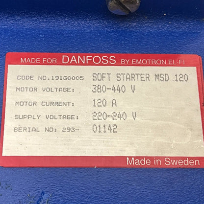 Danfoss MSD 120 Soft Starter - 191G0005