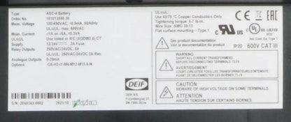 Deif ASC-4 Battery Automatic Sustainable Controller