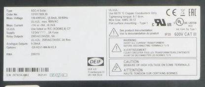 Deif ASC-4 Solar Automatic Sustainable Controller