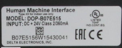 Delta Electronics DOP-B07E515 Human Machine Interface