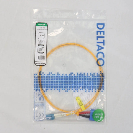 Deltaco 9/125 OS2 Fibre Optic Patch Cable - New in OG Box