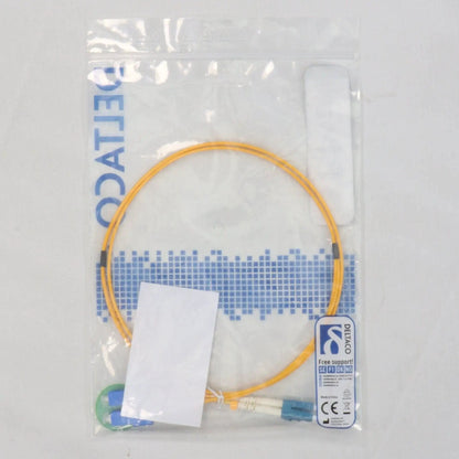 Deltaco 9/125 OS2 Fibre Optic Patch Cable - New in OG Box