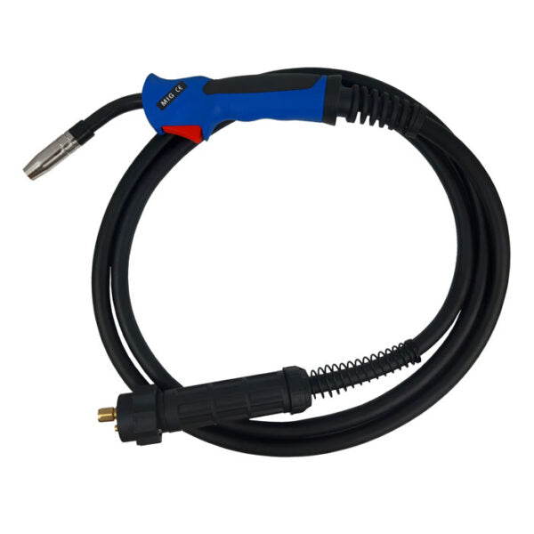 DUALMIG 210 S4 inverter lasapparaat met wielen en fleshouder.