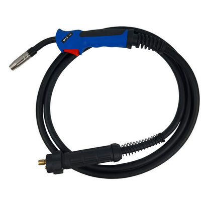 DUALMIG 210 S4 inverter lasapparaat met wielen en fleshouder.
