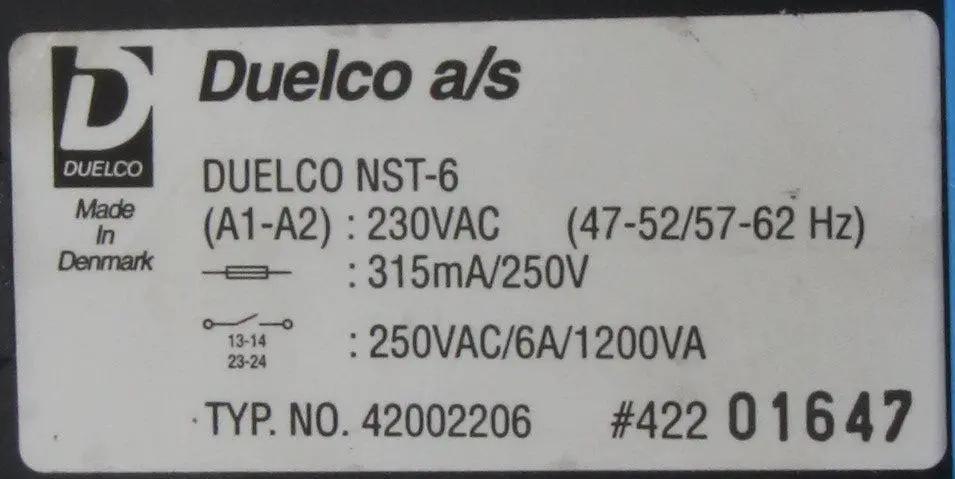 Duelco NST-6 Safety Relay