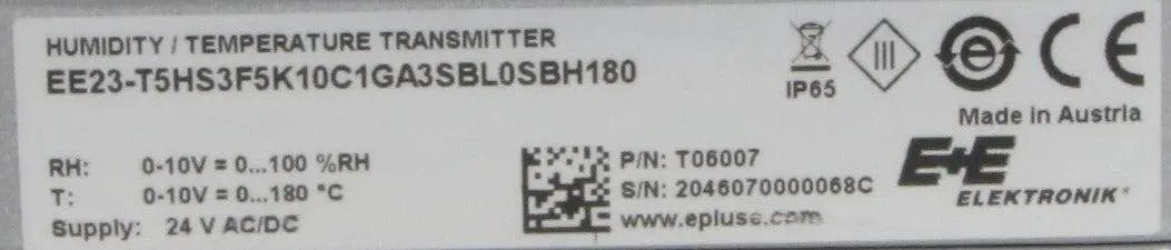 E+E Electronik EE23 Humidity Temperature Transmitter