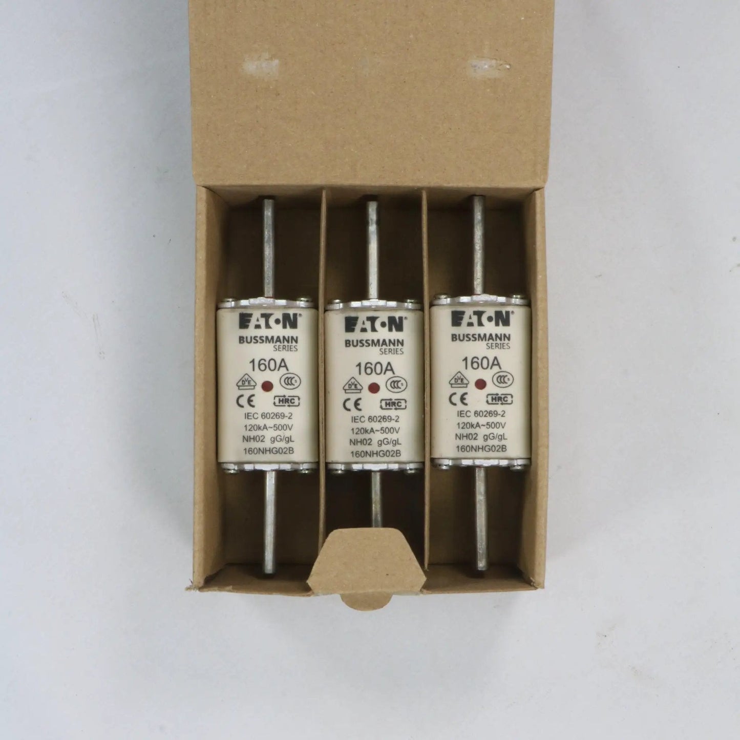 Eaton Bussmann 160NHG02B Fuse x 3