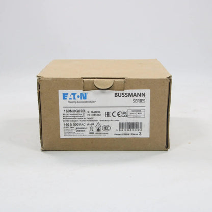 Eaton Bussmann 160NHG02B Fuse x 3