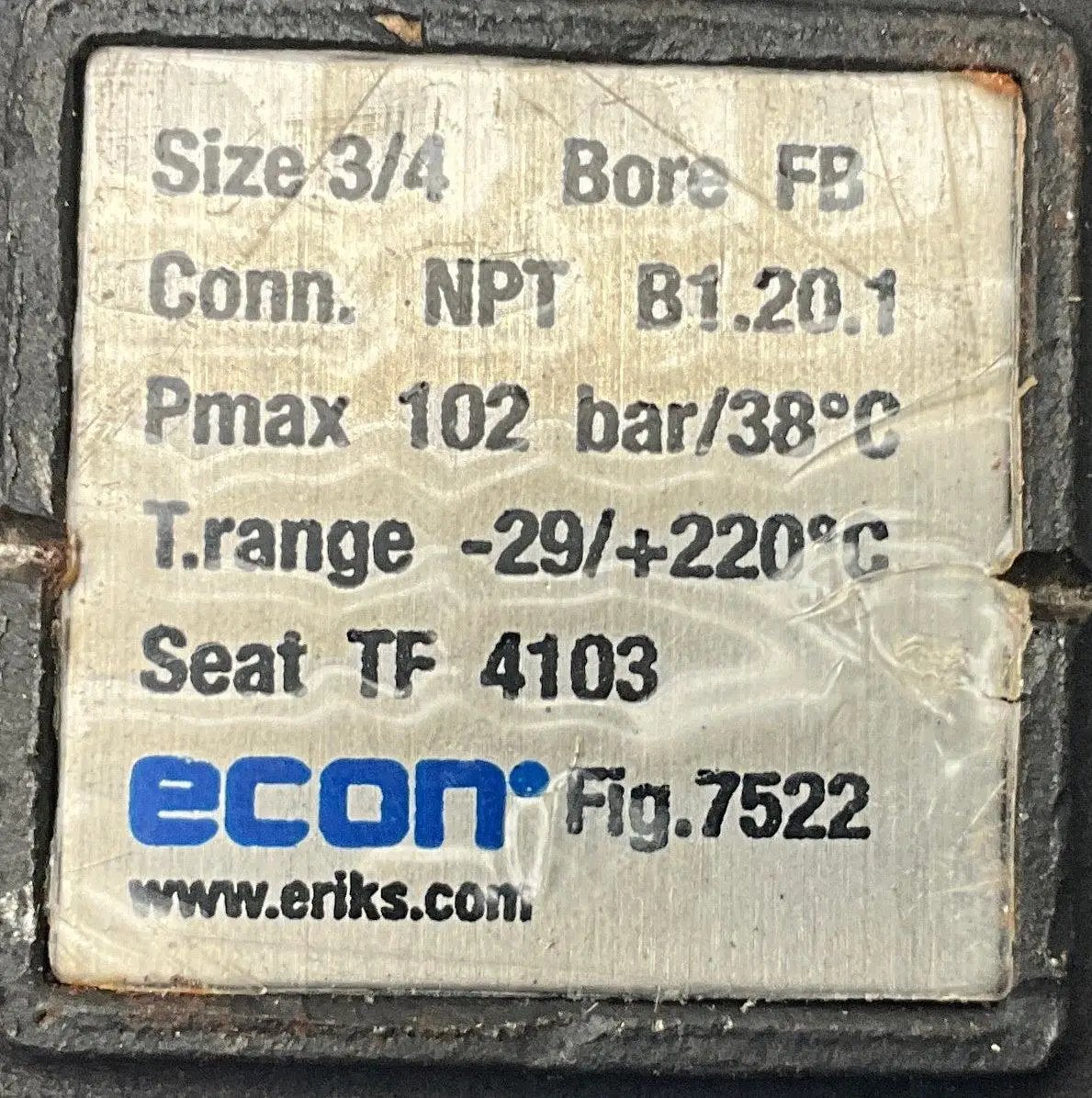 Econ Fig. 7522 3/4” Ball Valve