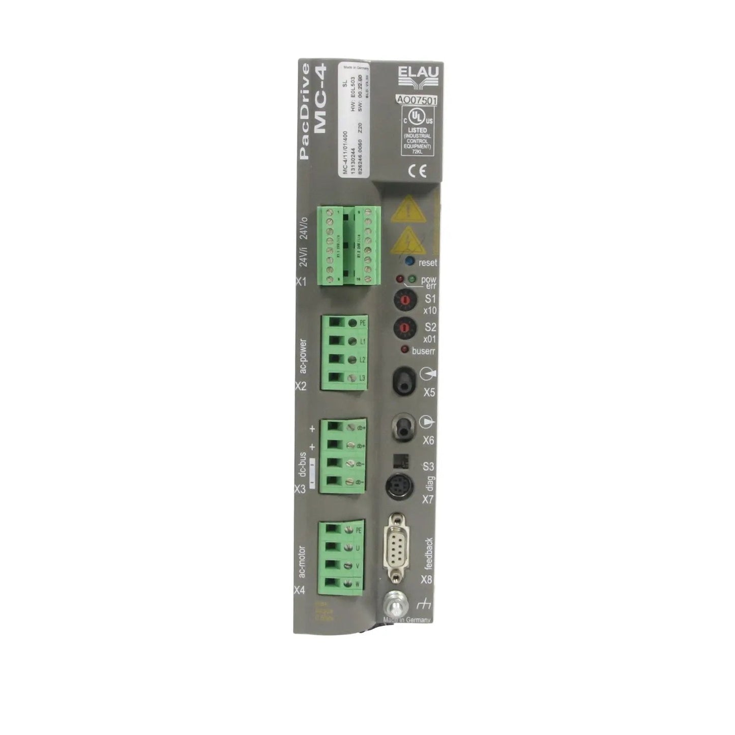 Elau PacDrive MC-4/11/01/400 Servo Drive - HW: E0L503