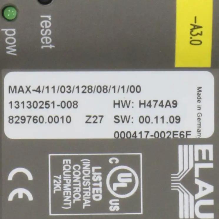 Elau Pacdrive MAX-4/11/03/128/08/1/1/00 Servo Drive - H474A9