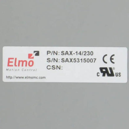 Elmo Saxophone SAX 14 230 Digital Servo Drive