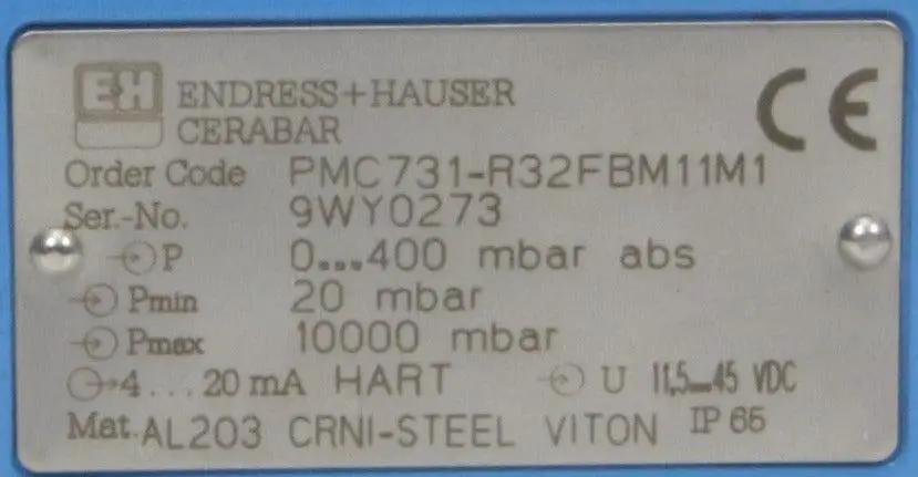 Endress + Hauser Cerabar Pressure Gauge PMC 731-R32FBM11M1