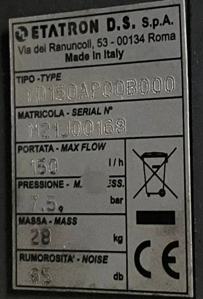 Etatron YD150AP00B000 Dosing Pump