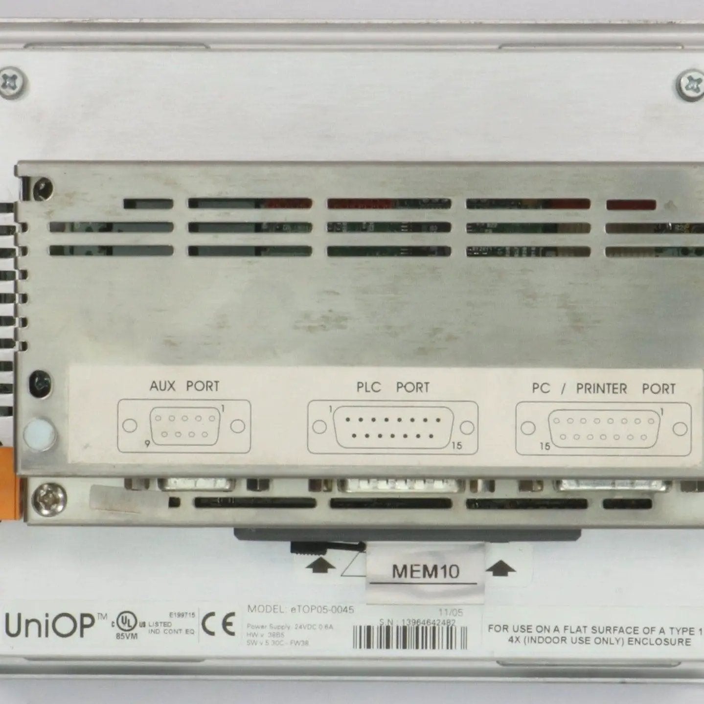 Exor UniOP eTOP05 Operator Panel