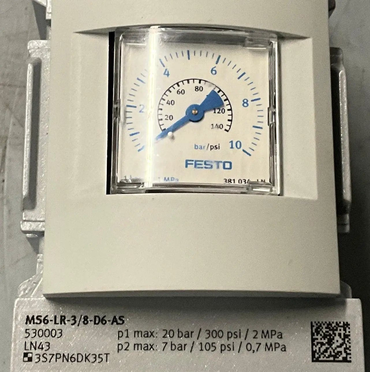 Festo M56-LR-3/8-D6-AS Pressure Regulator 530003
