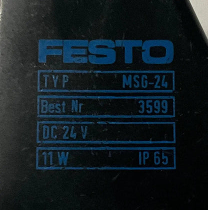 Festo MSG-24 Solenoid Valve Coil 3599