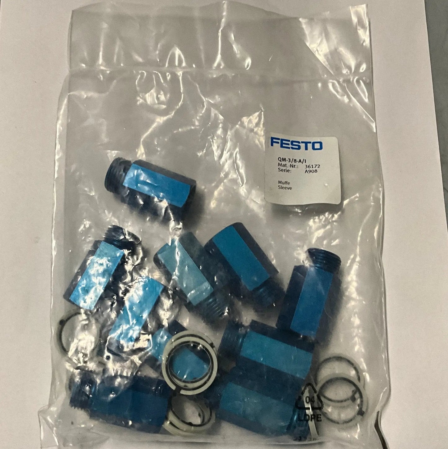 Festo QM-3/8-A/I Pneumatic Tubing Sleeve