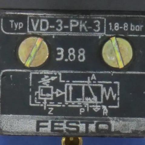 Festo VD 3 PK 3 Pressure Switching Valve 9270