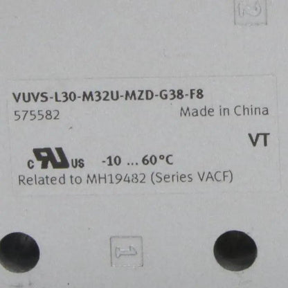 Festo VUVS L30 M32U MZD G38 F8 Solenoid Valve